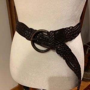 Vintage Woven Leather Belt